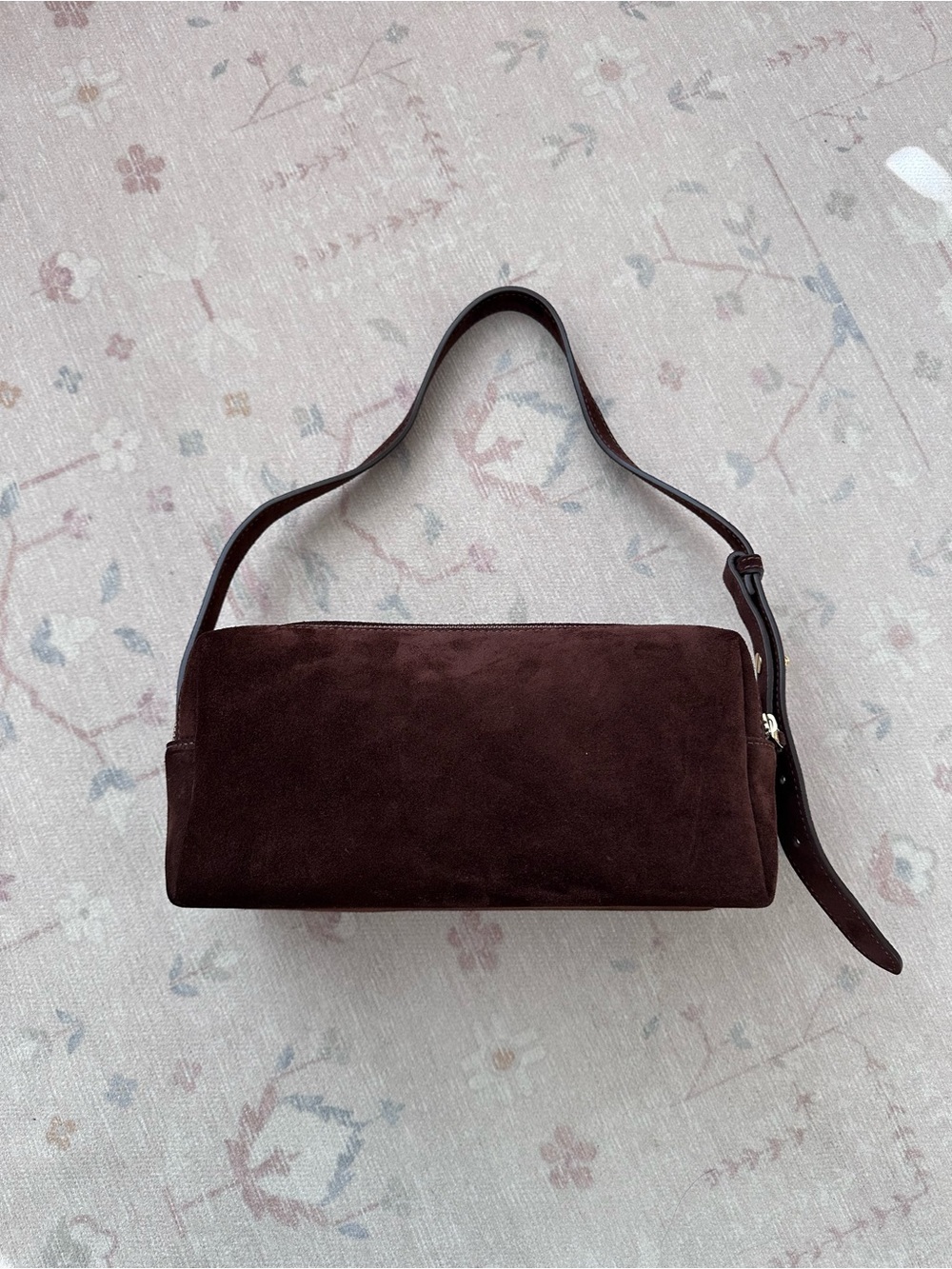 elleme trousse suede brownie shoulder bag